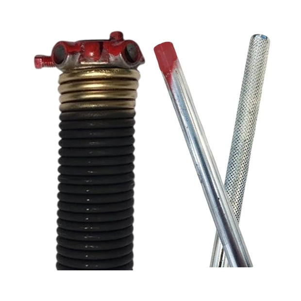 DURA-LIFT .250 Garage Door Torsion Spring (Gold) & 18" Winding Rods