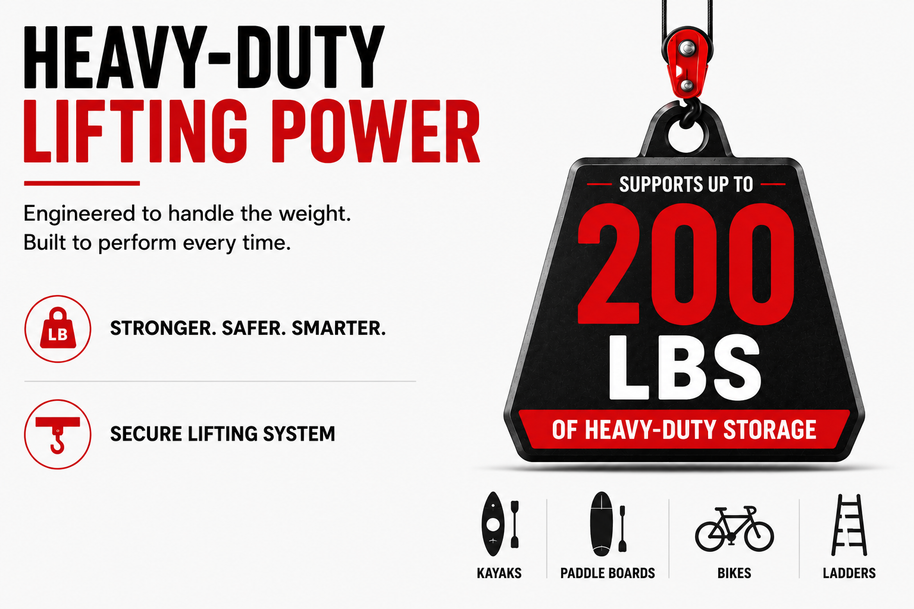 Dura-Lift Elevate Multi-Purpose Lifter | Dual-Motor Electric Ceiling Lift | App-Controlled | 200 lb Capacity
