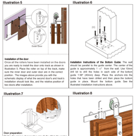 DURA-LIFT Matte Black Durable Single Door EZ-Sliding Steel Track Barn Door Hardware Kit-DLDB1