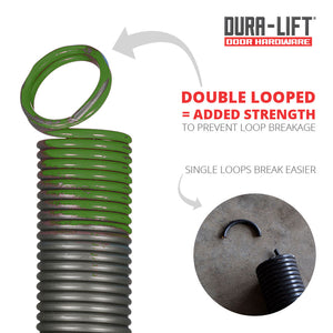 DURA-LIFT 120 lb Heavy-Duty Doubled-Looped Garage Door Extension Spring (2-Pack)
