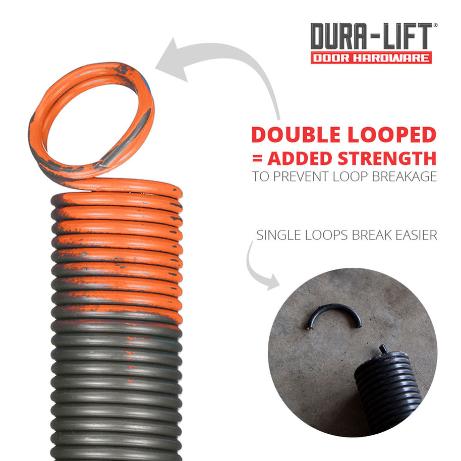 DURA-LIFT 170 lb Heavy-Duty Doubled-Looped Garage Door Extension Spring (2-Pack)-DLEO170