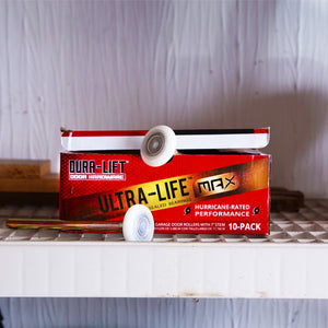 DURA-LIFT Ultra-Life Max 2 in. Nylon Garage Door Roller w/ Sealed 6200ZZ Bearing & 7-in. Stem (10-Pack)