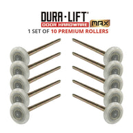 DURA-LIFT Ultra-Life Max 2 in. Nylon Garage Door Roller w/ Sealed 6200ZZ Bearing & 7-in. Stem (10-Pack)-DLMR6200ZZ7