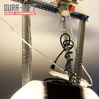 DURA-LIFT 1-1/8 in. x 24 in. Galvanized 14-Gauge Steel Punched Angle Iron Bracket (4-Pack)-DLAPA8
