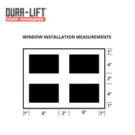 DURA-LIFT Decorative Magnetic Faux Garage Door Windows (32-pack)-DLADMWS