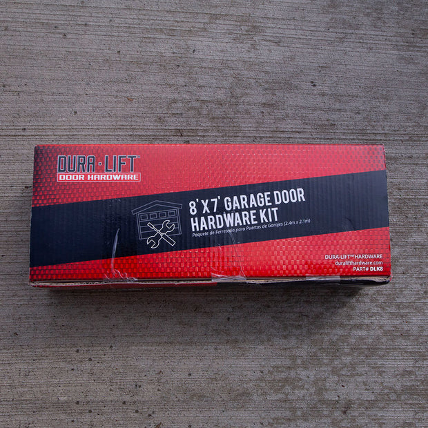 DURA-LIFT 8' x 7' Garage Door Premium Hardware Parts Installation Box-DLK8