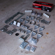 G.A.S. Hardware Garage Door Installation Kit For 16' X 7' Doors - Brackets, Hinges, Rollers, Cables, Bolts Set