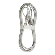DURA-LIFT 10 ft. Galvanized Steel 7x19 Garage Door Extension Spring Safety Cable (2-Pack)-DLASC10
