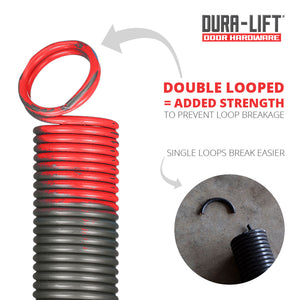 DURA-LIFT 150 lb Heavy-Duty Doubled-Looped Garage Door Extension Spring (2-Pack)