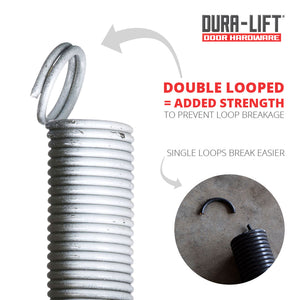 DURA-LIFT 110 lb Heavy-Duty Doubled-Looped Garage Door Extension Spring (2-Pack)