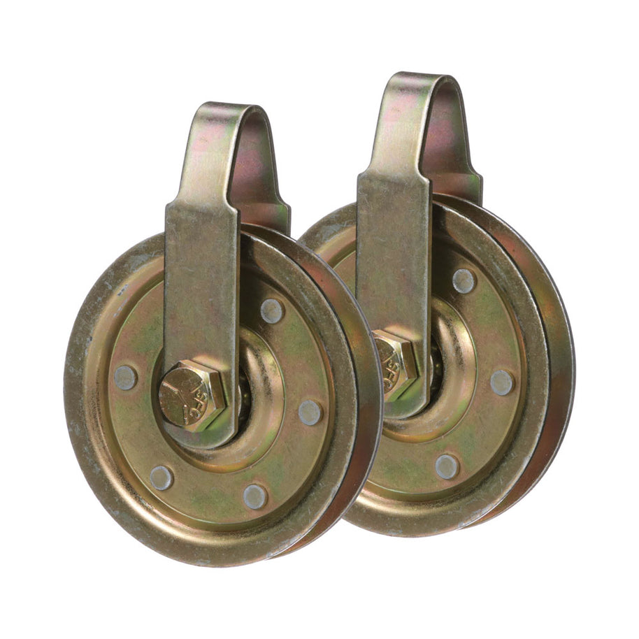 DURA-LIFT Heavy-Duty 3" Garage Door Pulley with Sheave (2-Pack)-DLAP3HD