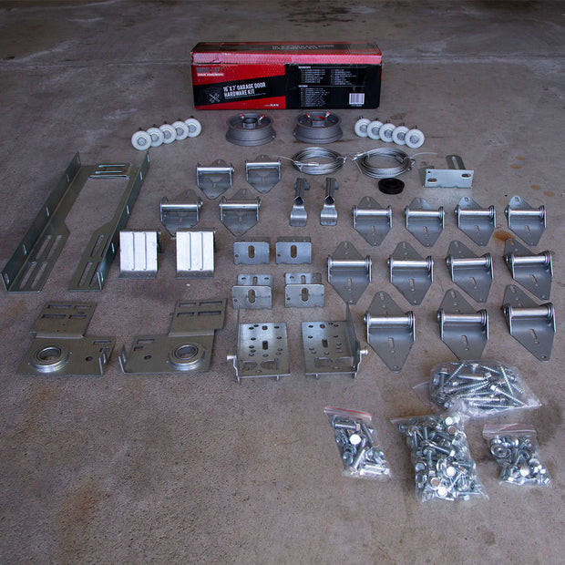DURA-LIFT 16' x 7' Garage Door Premium Hardware Parts Installation Box-DLK16