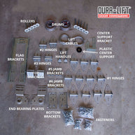 DURA-LIFT 16' x 7' Garage Door Premium Hardware Parts Installation Box-DLK16