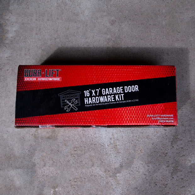 DURA-LIFT 16' x 7' Garage Door Premium Hardware Parts Installation Box-DLK16