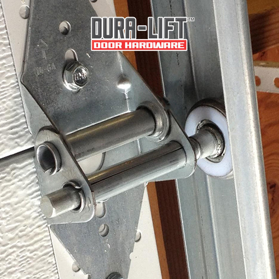 DURA-LIFT Ultra-Life 2" Reinforced 6200Z Bearing Nylon Garage Door Roller and 4" Stem (10-Pack)-DLR6200Z