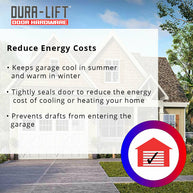 DURA-LIFT Rubber Garage Door Bottom Seal, 5/16